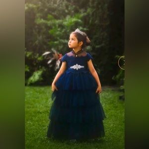 Trish Scully Blue Gown Size 6